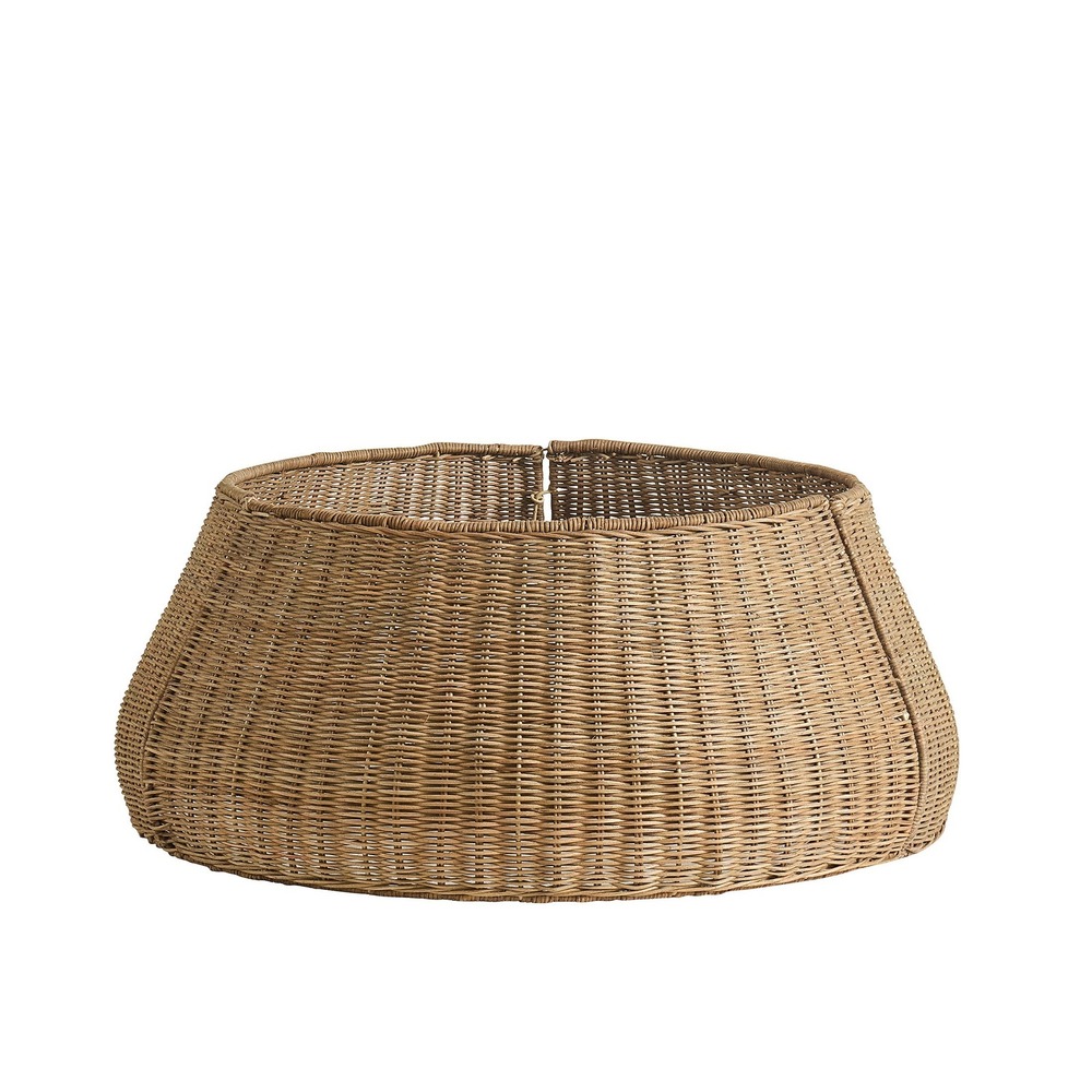My Texas House Bulbous Rattan Tree Collar Brown 27x11 - Christmas 2026